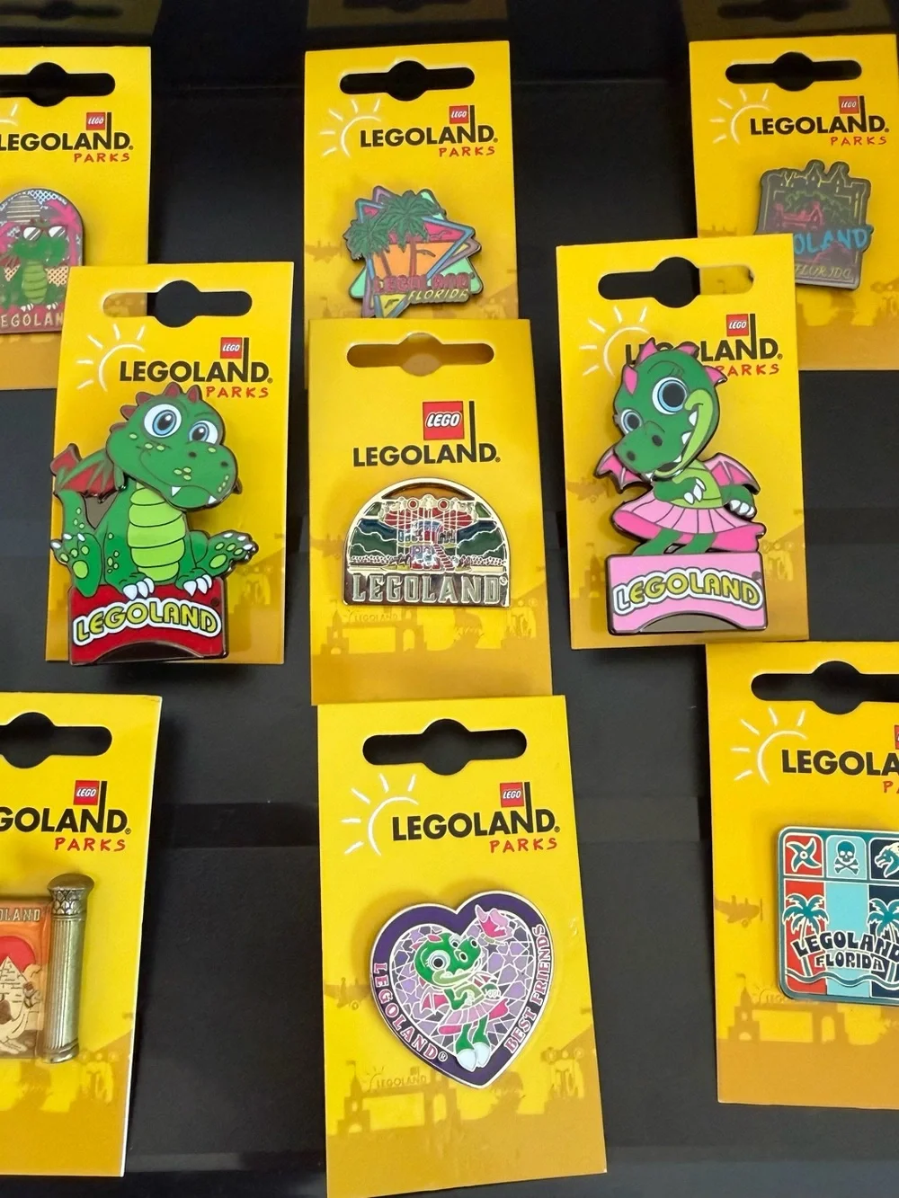 Lego Legoland Florida Red & Blue Collectible Tradable Enamel Pin